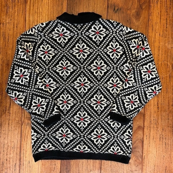 Alfred Dunner Petite Vintage Collared Knit Sweater Made in the USA - Picture 2 of 6